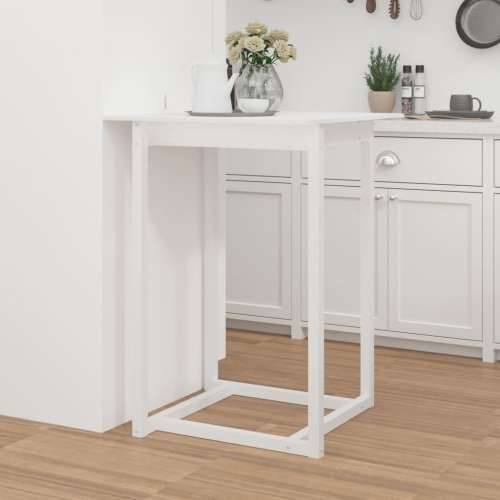 Barski stol bijeli 80 x 80 x 110 cm od masivne borovine - Bijela 80 x 80 x 110 cm 1 Cijena