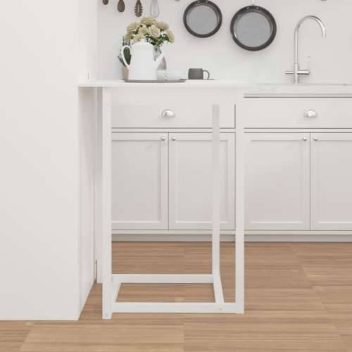 Barski stol bijeli 80 x 80 x 110 cm od masivne borovine - Bijela 80 x 80 x 110 cm 1 Cijena