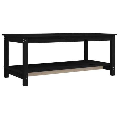 Stolić za kavu crni 110 x 55 x 45 cm od masivne borovine - Crna 110 x 55 x 45 cm 1 Cijena