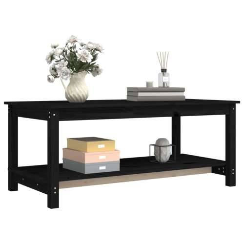 Stolić za kavu crni 110 x 55 x 45 cm od masivne borovine - Crna 110 x 55 x 45 cm 1 Cijena