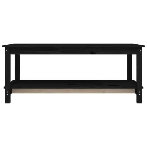 Stolić za kavu crni 110 x 55 x 45 cm od masivne borovine - Crna 110 x 55 x 45 cm 1 Cijena