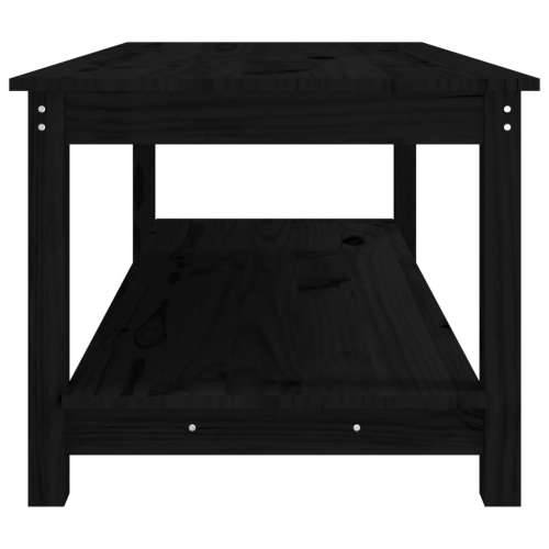 Stolić za kavu crni 110 x 55 x 45 cm od masivne borovine - Crna 110 x 55 x 45 cm 1 Cijena