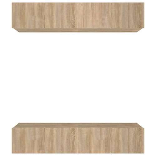 TV ormarići 4 kom boja hrasta 80x30x30 cm od konstruiranog drva - sonoma hrast 4 80 cm Cijena