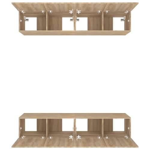 TV ormarići 4 kom boja hrasta 80x30x30 cm od konstruiranog drva - sonoma hrast 4 80 cm Cijena