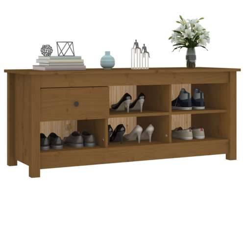Ormarić za cipele boja meda 110x38x45,5 cm od masivne borovine - boja meda 1 Cijena