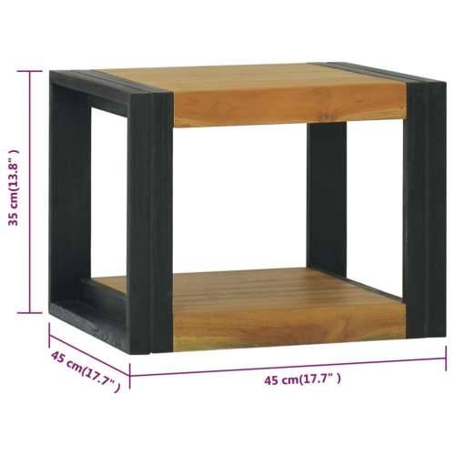 Zidni kupaonski ormarić 45 x 45 x 35 cm od masivne tikovine - Smeđa i crna 45 x 45 x 35 cm 1 Cijena