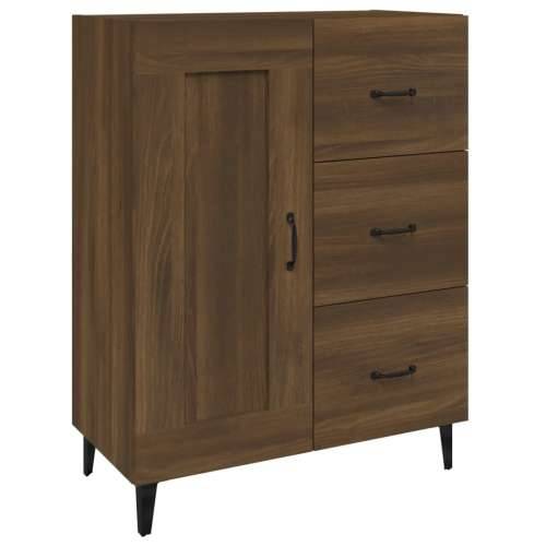 Komoda boja smeđeg hrasta 69,5 x 34 x 90 cm konstruirano drvo - Smeđi hrast 1 Cijena