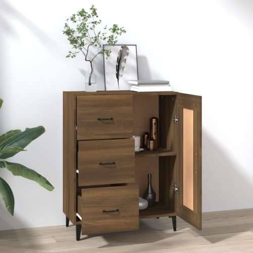 Komoda boja smeđeg hrasta 69,5 x 34 x 90 cm konstruirano drvo - Smeđi hrast 1 Cijena