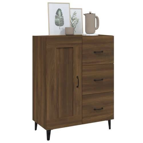 Komoda boja smeđeg hrasta 69,5 x 34 x 90 cm konstruirano drvo - Smeđi hrast 1 Cijena