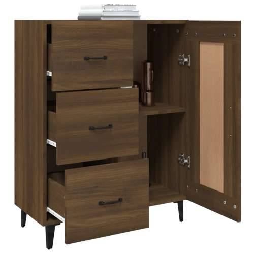 Komoda boja smeđeg hrasta 69,5 x 34 x 90 cm konstruirano drvo - Smeđi hrast 1 Cijena