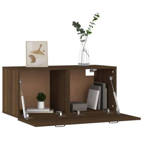 Zidni ormarić smeđa boja hrasta 80x36,5x35 cm konstruirano drvo - Smeđi hrast 1 Cijena