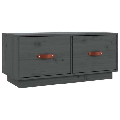 TV ormarić sivi 80 x 34 x 35 cm od masivne borovine - Siva 1 Cijena