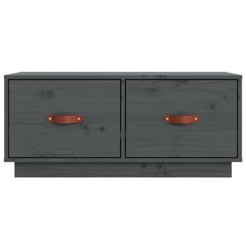 TV ormarić sivi 80 x 34 x 35 cm od masivne borovine - Siva 1 Cijena