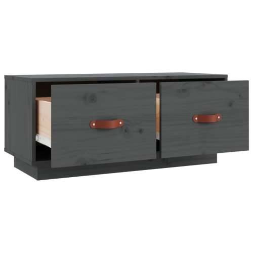 TV ormarić sivi 80 x 34 x 35 cm od masivne borovine - Siva 1 Cijena