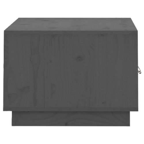 Stolić za kavu sivi 80 x 50 x 35 cm od masivne borovine - Siva 1 Cijena