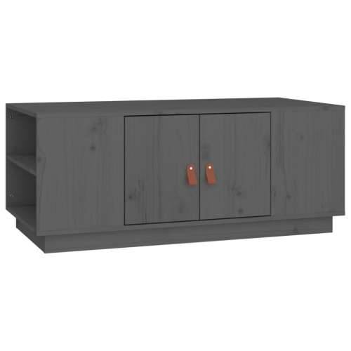 Stolić za kavu sivi 100 x 50 x 41 cm od masivne borovine - Siva 1 Cijena