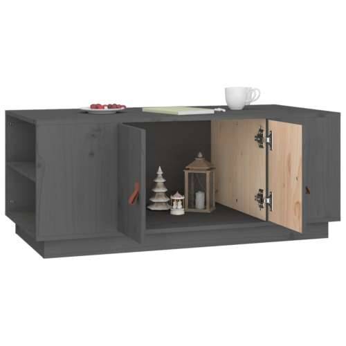 Stolić za kavu sivi 100 x 50 x 41 cm od masivne borovine - Siva 1 Cijena