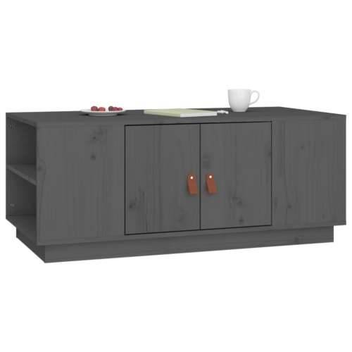 Stolić za kavu sivi 100 x 50 x 41 cm od masivne borovine - Siva 1 Cijena