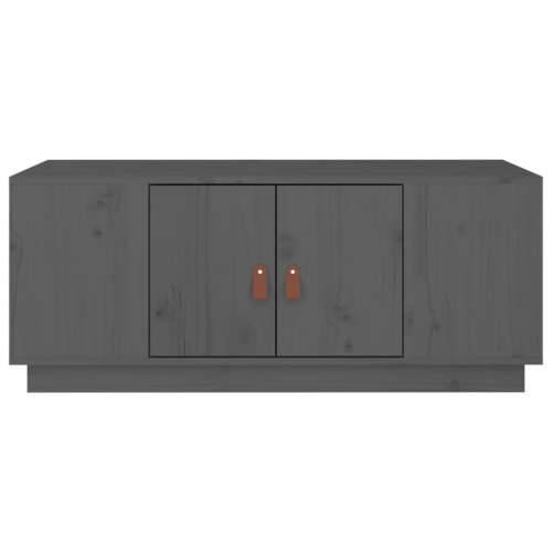 Stolić za kavu sivi 100 x 50 x 41 cm od masivne borovine - Siva 1 Cijena