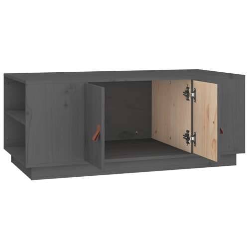 Stolić za kavu sivi 100 x 50 x 41 cm od masivne borovine - Siva 1 Cijena