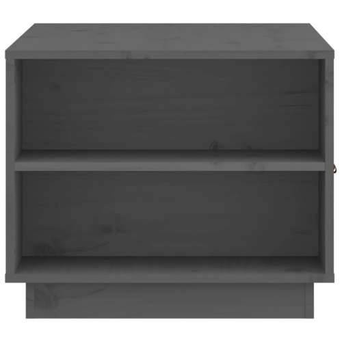 Stolić za kavu sivi 100 x 50 x 41 cm od masivne borovine - Siva 1 Cijena