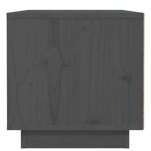 Noćni ormarić sivi 40 x 34 x 35 cm od masivne borovine - Siva 1 Cijena