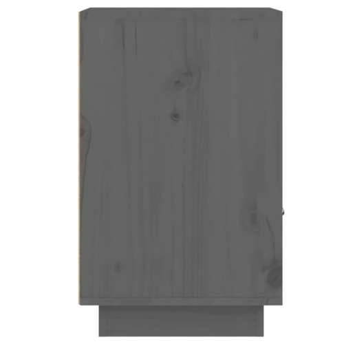 Noćni ormarići 2 kom sivi 40 x 34 x 55 cm od masivne borovine - Siva 2 Cijena