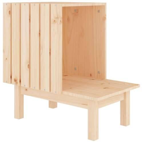Kućica za mačke 60 x 36 x 60 cm od masivne borovine - Prirodna Cijena