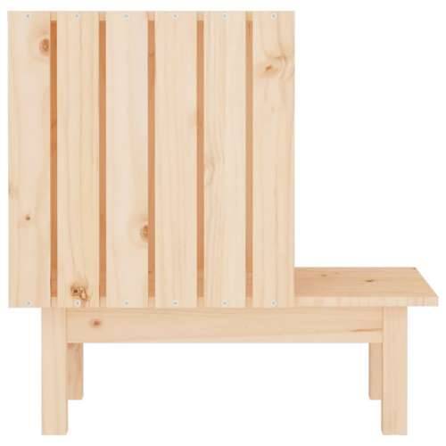 Kućica za mačke 60 x 36 x 60 cm od masivne borovine - Prirodna Cijena