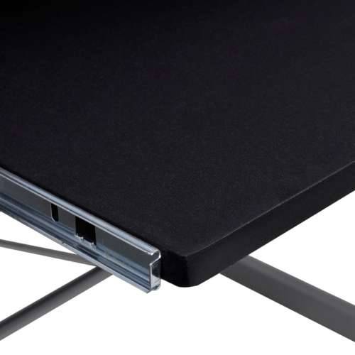 Kutni stol za računalo crni 132 x 112 x 99 cm konstruirano drvo - Crna 132 x 112 x 99 cm Cijena