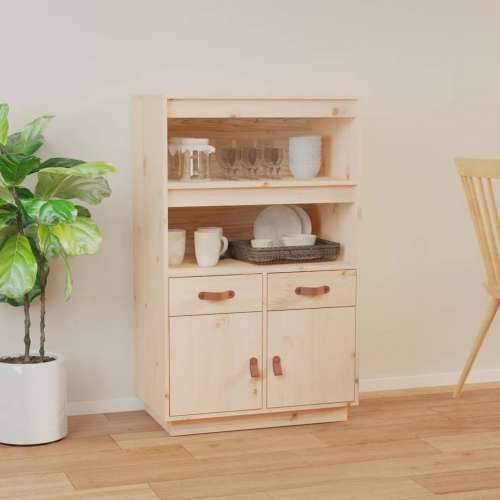 Visoka komoda 67 x 40 x 108,5 cm od masivne borovine - Prirodna 1 Cijena