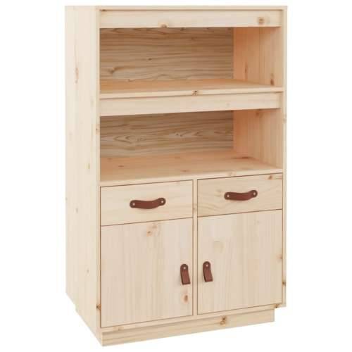 Visoka komoda 67 x 40 x 108,5 cm od masivne borovine - Prirodna 1 Cijena