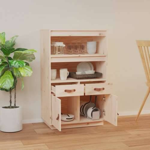Visoka komoda 67 x 40 x 108,5 cm od masivne borovine - Prirodna 1 Cijena
