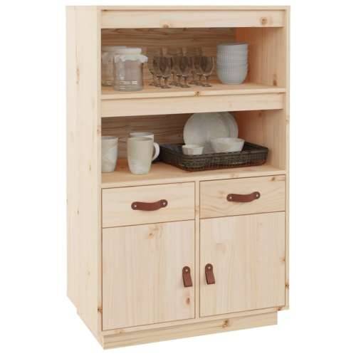 Visoka komoda 67 x 40 x 108,5 cm od masivne borovine - Prirodna 1 Cijena
