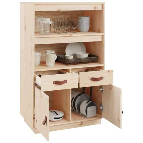 Visoka komoda 67 x 40 x 108,5 cm od masivne borovine - Prirodna 1 Cijena