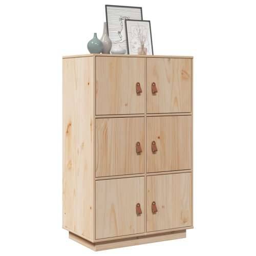 Visoka komoda 67 x 40 x 108,5 cm od masivne borovine - Prirodna 1 Cijena