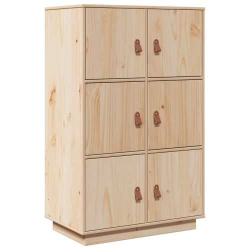 Visoka komoda 67 x 40 x 108,5 cm od masivne borovine - Prirodna 1 Cijena