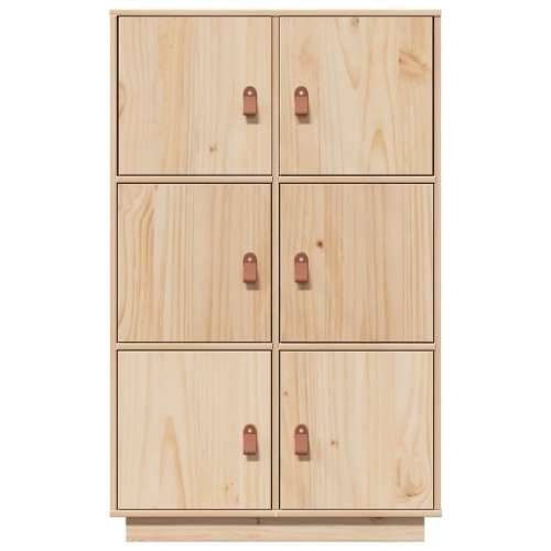 Visoka komoda 67 x 40 x 108,5 cm od masivne borovine - Prirodna 1 Cijena