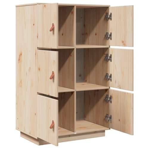 Visoka komoda 67 x 40 x 108,5 cm od masivne borovine - Prirodna 1 Cijena