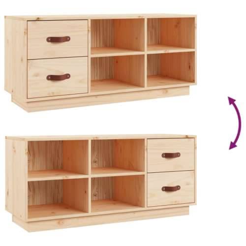 Klupa za cipele 100 x 34 x 45 cm od masivne borovine - Prirodna 1 Cijena