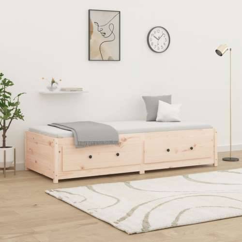 Dnevni krevet bez madraca 80 x 200 cm od masivne borovine - Prirodna 80 x 200 cm Cijena
