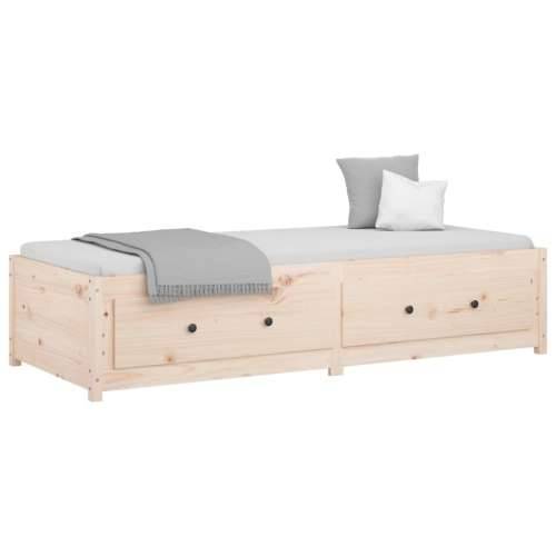Dnevni krevet bez madraca 80 x 200 cm od masivne borovine - Prirodna 80 x 200 cm Cijena