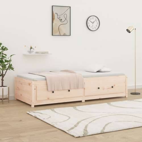 Dnevni krevet bez madraca 80 x 200 cm od masivne borovine - Prirodna 80 x 200 cm Cijena