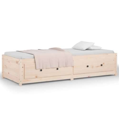 Dnevni krevet bez madraca 80 x 200 cm od masivne borovine - Prirodna 80 x 200 cm Cijena