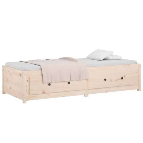 Dnevni krevet bez madraca 80 x 200 cm od masivne borovine - Prirodna 80 x 200 cm Cijena