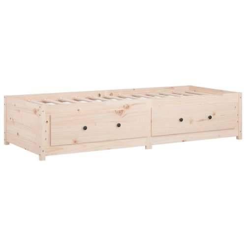 Dnevni krevet bez madraca 80 x 200 cm od masivne borovine - Prirodna 80 x 200 cm Cijena