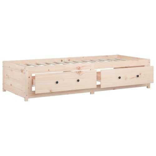 Dnevni krevet bez madraca 80 x 200 cm od masivne borovine - Prirodna 80 x 200 cm Cijena