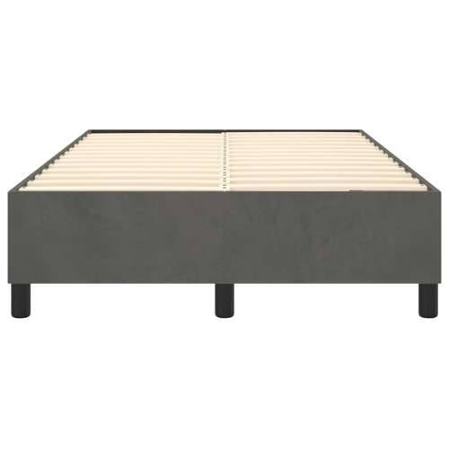 Okvir za krevet tamnosivi 120 x 200 cm baršunasti Cijena