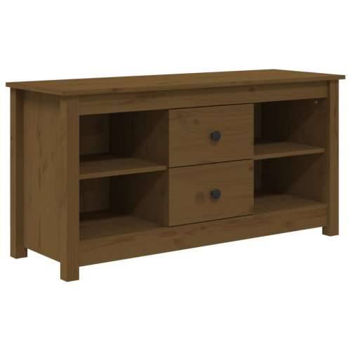 TV ormarić boja meda 103 x 36,5 x 52 cm od masivne borovine - boja meda 1 Cijena