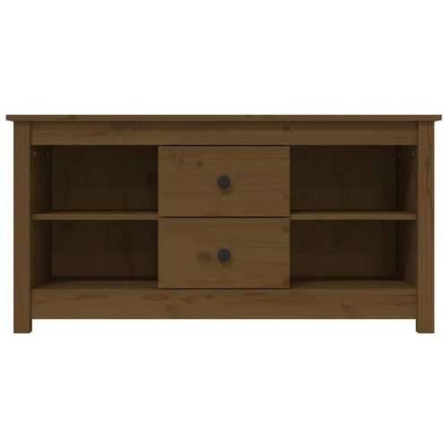 TV ormarić boja meda 103 x 36,5 x 52 cm od masivne borovine - boja meda 1 Cijena